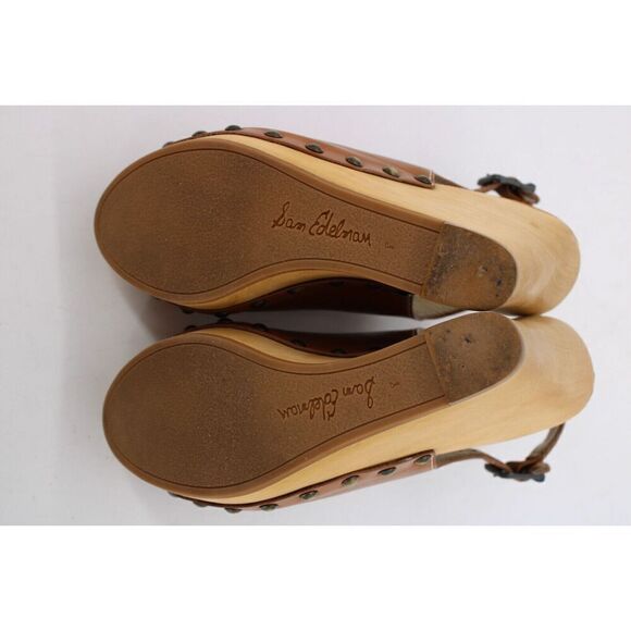 Sam Edelman Camilla Wedge Antique Studded Open Toe Sandals Size 8 - Picture 10 of 10